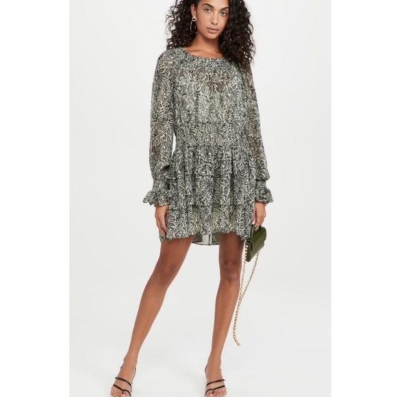 NWT Cinq à Sept‎ Janelle Dress in Meadow / Black reg. $345 - Picture 1 of 8